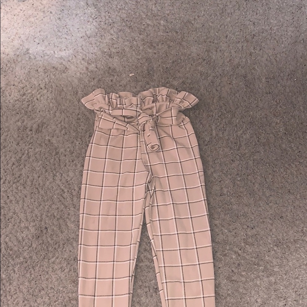 Plaid pattered pants